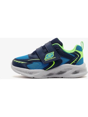 Skechers Meteor-Lights Küçük Erkek Çocuk Mavi Işıklı Spor Ayakkabı 401498N Nvlm