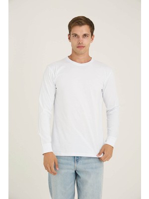 Kly Erkek O Yaka Uzun Kol T-Shirt Konforlu Tasarım