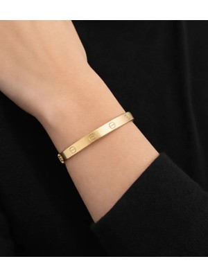 Kızılay Kuyumcusu 14 Ayar Altın Vida Desenli Spor Model Kelepçe 8.43 gr