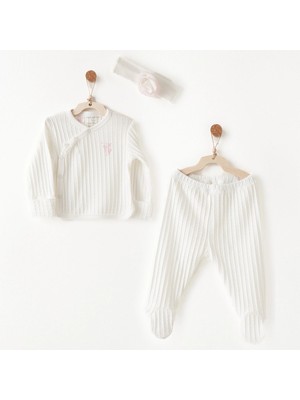 Andywawa Kız Bebek Zıbın Takım 3 Parça ANW-AC26512