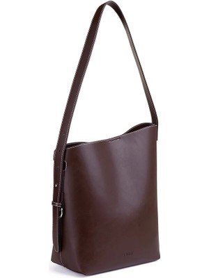 Twist DERİ GÖRÜNÜMLÜ ASİMETRİK BUCKET ÇANTA TS1260052054074