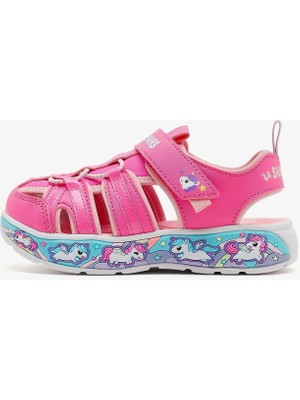 Skechers Play Scene Splash - Cute Crew Küçük Kız Çocuk Pembe Sandalet 303162N Pklp