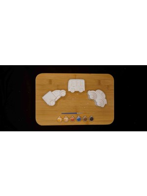 DS Tasarım Çocuk Boyama Seti - Aktivite Seti - Araba / Otobüs / Kamyonet