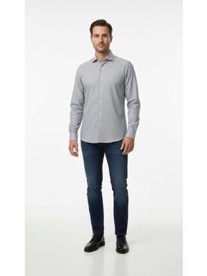 Kadir Büyükkaya Italyan Yaka Gömlek OUT-KAX4058S