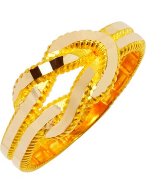 Rüya Kuyumculuk 14 Ayar Düğüm Düz Ajda Altın Yüzük