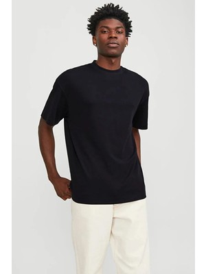 Jack & Jones Jack&jones 12254412 0 Yaka Erkek Tshirt - Siyah
