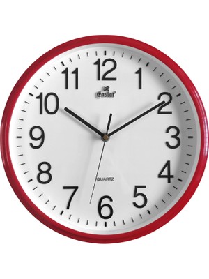 Eastar A824 H 3D Kabartma Rakamlı Sessiz Duvar Saati (31 Cm)