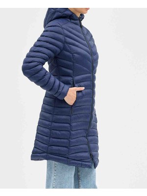 Columbia Omnı Heat Strech Drift Peak Kadın Dar Kesim  Lacivert Termal Mont