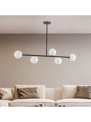 Ronisu Aydınlatma Ardent 5'li Sıralı Camlı Avize Ra-Avz- 7543-81-26