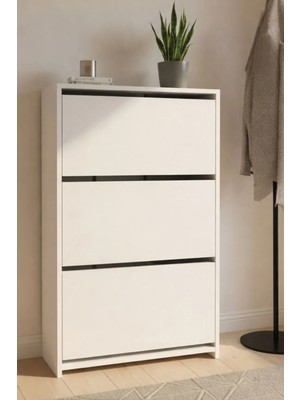 EUR002 3 Kapaklı Düşer Kapaklı Ayakkabılık