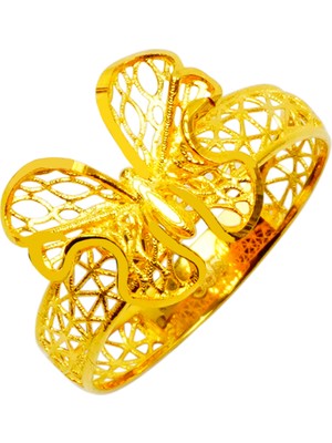 Rüya Kuyumculuk 14 Ayar Kelebek Altın Yüzük