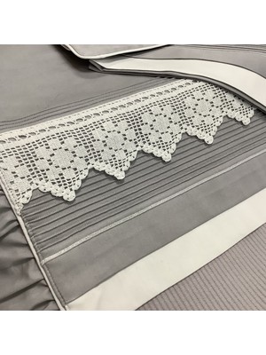 Oya Home Dantelli & Pamuklu Bebek Pike Takımı -4 Adet