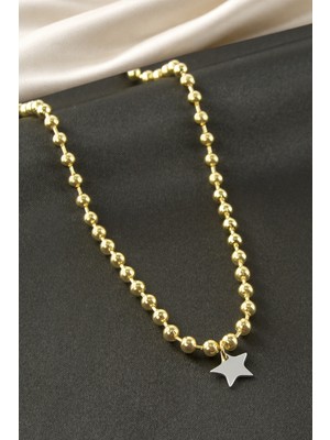 Osense Yıldız Top Zincir Çelik Kolye