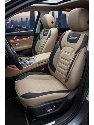 Kurra Store Proto Koltukn Preve 1.6 Turbo (140 Hp) Protronic 2013  Titanyum Serisi Uyumlu Keten Oto Koltuk Kılıfı Bej