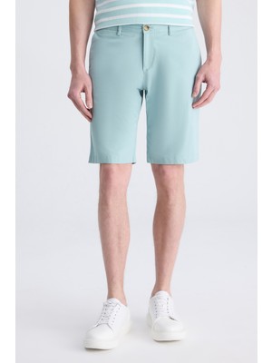 Twn Slim Fit Mint Gabardin Pamuklu Şort 4EC13S2097600