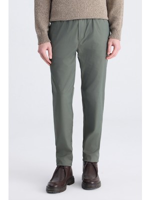 D'S Damat Ds Damat Regular Fit Haki Armürlü Pamuklu Jogger Pantolon 4HC03S2133242