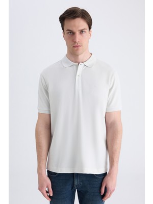 D'S Damat Ds Damat Regular Fit Taş Pike Dokulu %100 Pamuklu T-Shirt 4HC140211213M