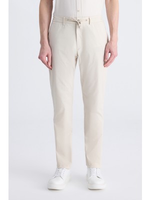 Twn Slim Fit Taş Düz Pamuklu Jogger Pantolon 4EC03S2263452