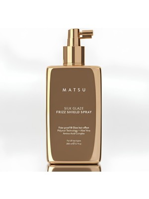 Matsu Silk Glaze Anti-Frizz Sprey 200 ml | Isı ile Aktif Koruma & Cam Parlaklığı