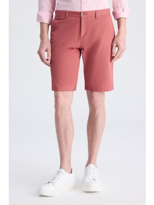Twn Slim Fit Gül Kurusu Gabardin Pamuklu Şort 4EC13S2097600