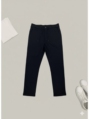 Kastrioti Erkek Slim Fit Beli Lastikli Esnek Chino Pantolon