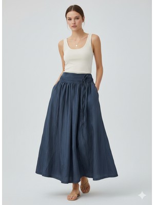 Ekol Parlak Kumaş Etek 3002