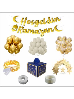 Zenviva Gold, Deniz Kumu, Şeffaf Balonlu Hoş Geldin Ramazan Seti (Hurma Kutulu)