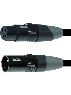 Enova Xlr Mikrofon Kablosu 3 Metre Ec-A1-Xlfm-3 Yüksek Verimlilikle Sinyal Akışı Sağlar