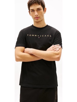 Tommy Hilfiger Tjm Normal Kesim Lineer Logolu Erkek Turuncu T-Shirt DM0DM20744SEV