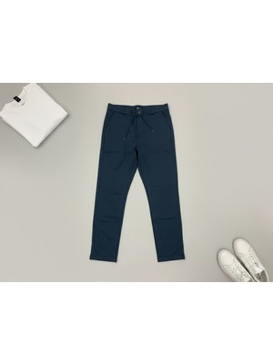 Kastrioti Erkek Slim Fit Beli Lastikli Esnek Chino Pantolon