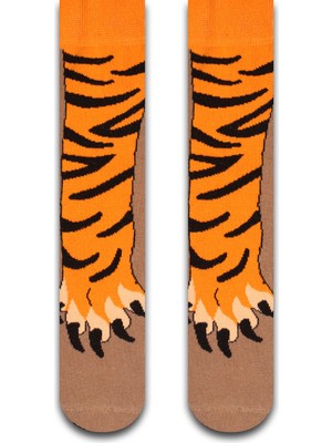 Neşeli Çoraplar Kaplan Pençesi Renkli Unisex Çorap