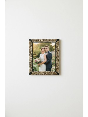 Fantastic 13X18 cm Dokuma Bordürlü Fotoğraf Çerçevesi - 4 Farklı Desen Seçeneği - 17X22 Lüks Dekoratif Çerçeve