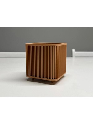 Modern 3D Baskı Dekoratif Saksı – Ayaklı Minimal Tasarım Iç Mekan Salon Ofis Saksısı – Pla Malzeme