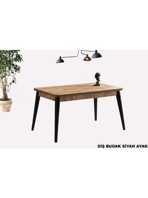 Sweet Home Masa Sandalye Kelebek Açılır Mdf Masa Mutfak,salon,yemek Odası Masası 70X120 cm