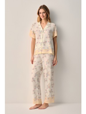 Suwen Aurel Gömlek Yaka Pijama Takımı