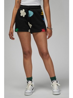 Nike Jordan Brooklyn Artist Series Women's Shorts Kadın Pamuklu Şort Siyah