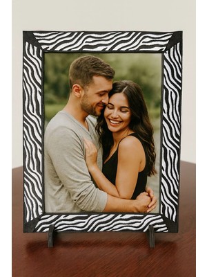 Fantastic 13X18 cm Dokuma Bordürlü Fotoğraf Çerçevesi - 4 Farklı Desen Seçeneği - 17X22 Lüks Dekoratif Çerçeve