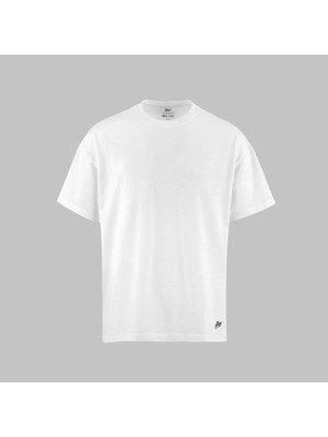 BlackBörk Oversize B-Shirt Beyaz