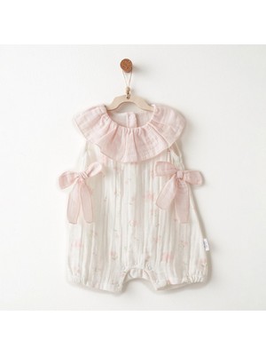 Andywawa Kız Bebek Tulum Romper Muslın Lovely Day ANW-AC26614