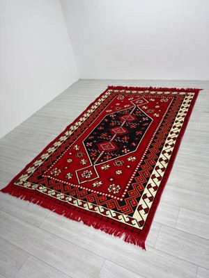 Bakırözü Home Pamuk Polyester Karışımlı Otantik Şark Köşesi Kilimi - Sedir Modeli Yıkanabilir Kilim