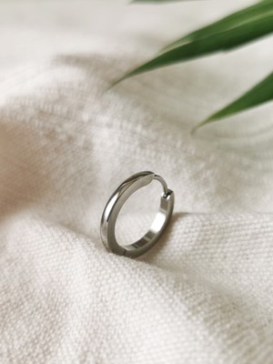 Halley Concept Çelik Halka Erkek Küpe Tek