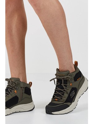 Skechers Escape Plan 2.0-Woodrock Water Repellent Mens Outdoor Shoes Hafızalı Taban Hakiki Deri Su Itici Erkek Outdoor Bot Haki