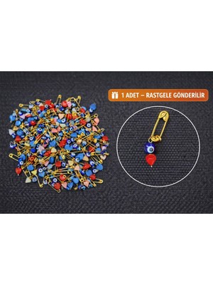 Es Dekor Karışık Figürlü Nazar Boncuklu Çengelli İğne Süs – Rastgele 1 Adet