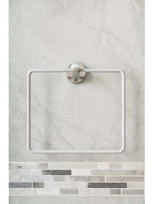 Sardıcı Gri Banyo Havluluğu Duvara Sabitlemeli Askılı Havluluk Modern Stil ve Kolay Temizlik