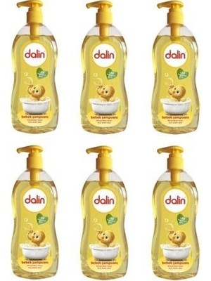 Dalin 900 ml Bebek Şampuanı 6 Adet Göz Yakmayan Formül ile Hassas Ciltlere Uygun