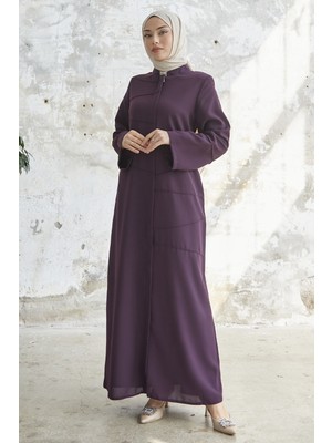 inStyle Ivory Biye Desen Mürdüm Ferace