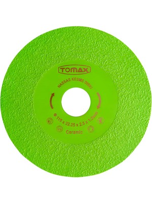 TOMAX Hassas Seramik Kesici Disk İnce Kesim 1.2 x 115 mm Yeşil