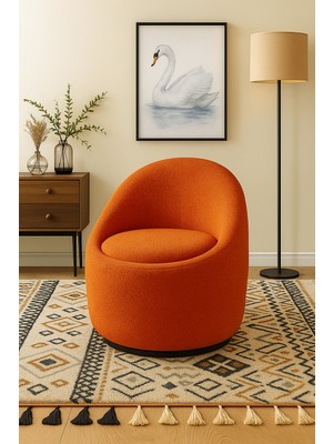 Argedemo Oscar 360 Derece Dönen Berjer Sandıklı Welsoft Kuzu Buklet Kumaş