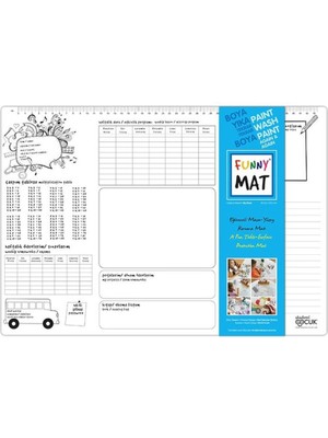 Aesco Funny Mat - Çalışma Masam (My Desk - Küçük Boy) - 33,5X48CM