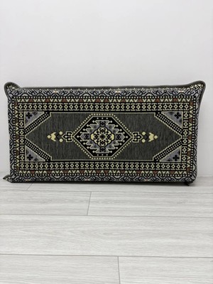 Bakırözü Home Şark Köşesi Takımı Sırt Dayama Yastığı Yahyalı Gri Modeli (Sünger Dahil) 42 x 92 x 10 cm